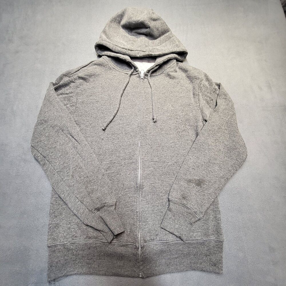 Mr Swim Hoodie Mens S Gray Full Zip Sweatshirt Long Sleeve Embroidered